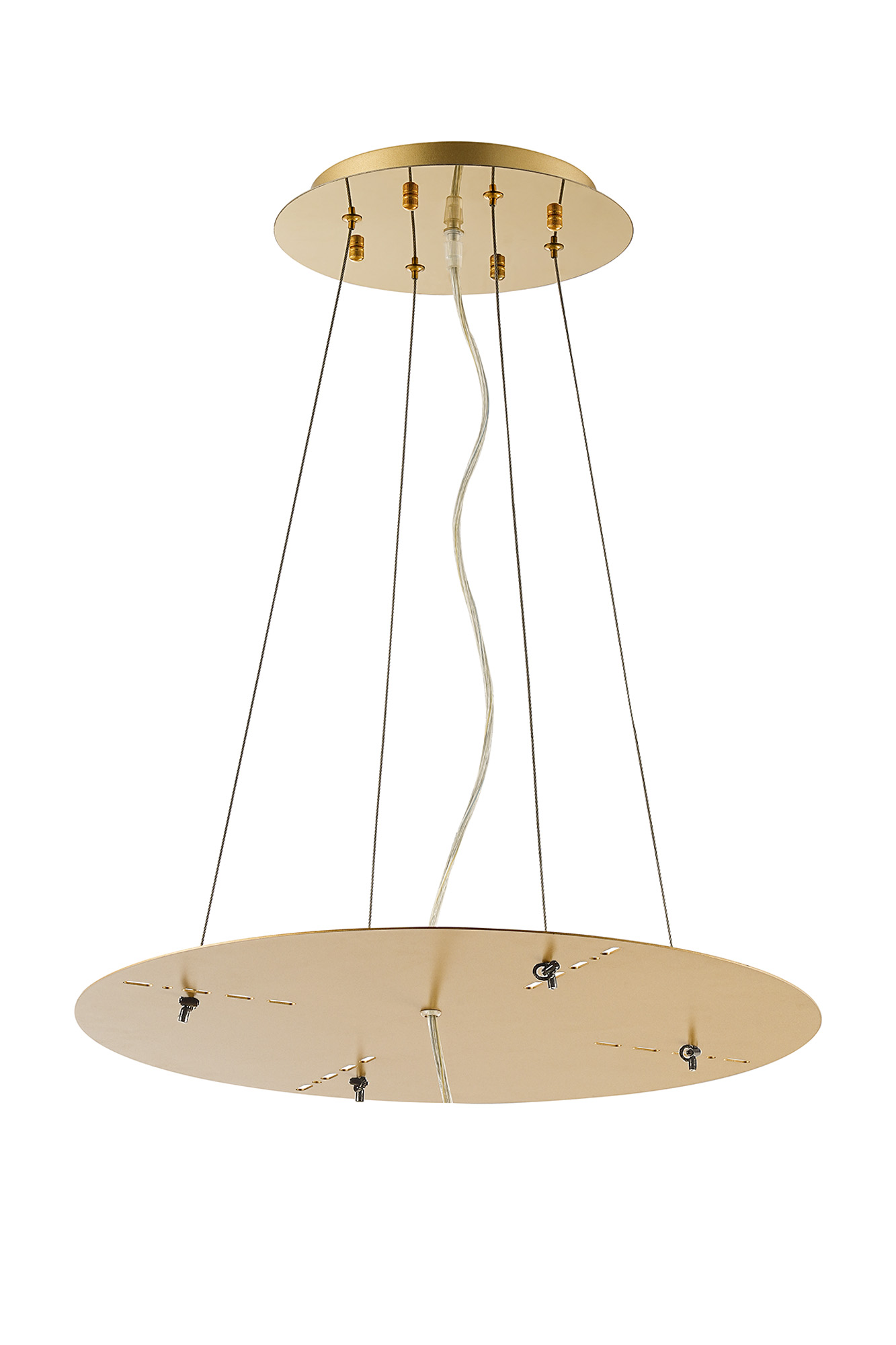 D0720  Lowan 490mm 3m Suspension Plate (Max Load 20kg) French Gold, Painted Gold